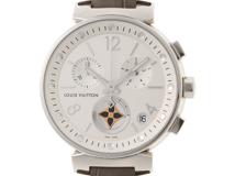 LOUIS VUITTON　ルイ・ヴィトン　タンブールムーンスターGM　Q8D10Z　SS　アリゲーター　クォーツ　メンズ　クォーツ2147300405567【432】