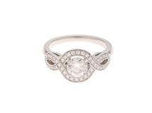 HARRY WINSTON ハリーウィンストン リリークラスターリング 10号 プラチナ/ダイヤモンド0.71ct/重さ約7.4g【472】YK