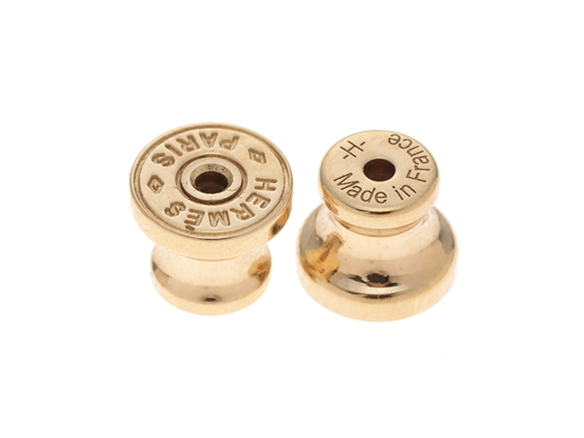 HERMES　エルメス　アミュレット・エスケトルピアス　バッファローホーン/GP　【472】