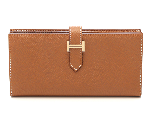 楽天 長財布 エルメス HERMES ベアンスフレ ゴールド ヴォーエプソン 小物
