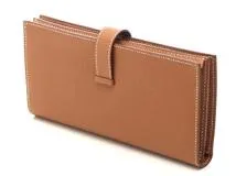 HERMES エルメス 長財布 ベアンスフレ ヴォーエプソン ゴールド