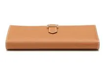 エルメス ベアンスフレ 長財布 ローズピンク×ゴールド金具 C刻印