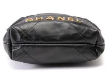 CHANEL　シャネル　CHANEL22　ミニハンドバッグ　AS3980　ブラック/GP　カーフレザー　2147300406748【434】