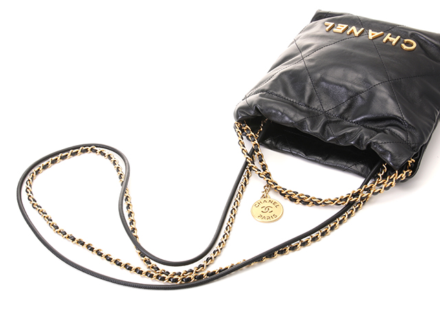 CHANEL シャネル CHANEL22 ミニハンドバッグ AS3980 ブラック/GP