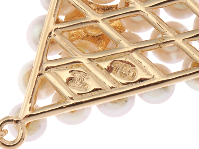 CELINE セリーヌ K18 パール 約4.3g 2147300406885 【432】