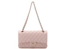 CHANEL　シャネル　マトラッセWフラップ25　A01112　Wチェーンショルダー　ピンク/GP　キャビアスキン　2147300407844【207】