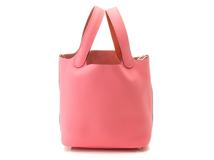 HERMES　エルメス　ピコタンロックPMエクラ　ローズアザレ/テールバリュー/SV　トリヨンクレマンス　Y刻印　2147300407868【434】