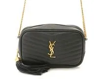 【SAINT LAURENT】サンローラン ルーミニレザーショルダーバッグ 関税負担なし☆Saint Laurent サンローラン ルー ミニバッグ