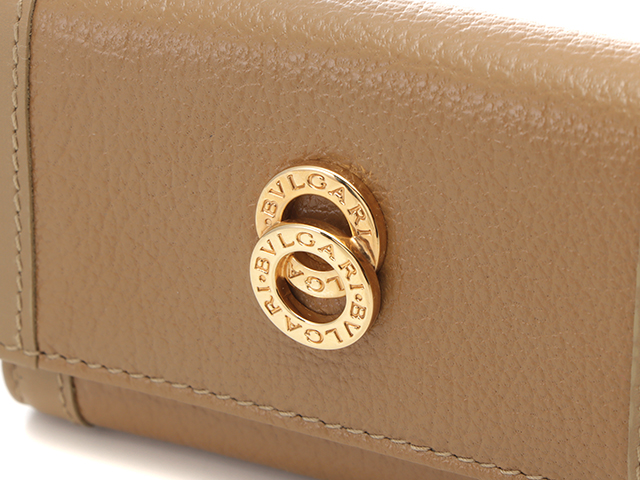 BVLGARI ブルガリ 6連キーケース レザー ダークブラウン 美品】 BVLGARI ブルガリ キーケース レザー 6連 ブラウン 箱付