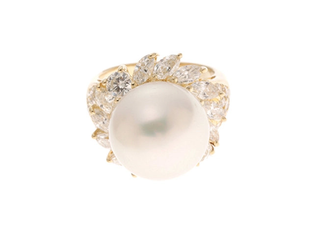 専用JF134★高級 ダイヤモンド0.5ct K18 リング ダイヤモンド K18リング(ホワイトゴールド/イエロー系/4月誕生石