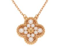 Van Cleef & Arpels　ヴァン クリーフ&アーペル　ヴィンテージアルハンブラ  　ネックレス　K18PG　D  5.4g  2147300409381【432】