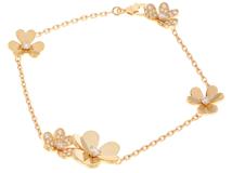 Van Cleef & Arpels ヴァンクリーフ&アーペル フリヴォル ブレスレット 5フラワー VCARP3W400 K18イエローゴールド ダイヤモンド 2022年正規品【472】SJ
