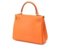 エルメス ケリー 替えベルト　オレンジ エルメス ケリーベルト Etoupe エプソン ゴールド金具 (HERMES