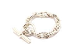 HERMES エルメス シェーヌダンクルブレスレット GM 12コマ SV シルバー 【460】2147300412336