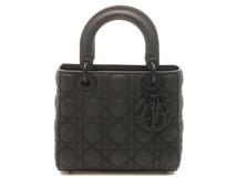 Dior　ディオール　カナージュ　レディディオール　MyABCディオール　バッグ　スモール　カーフ　ブラック　2wayショルダーバッグ【207】2147300412350