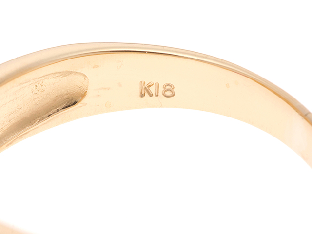 JEWELRY ジュエリー リング K18 ルビー ダイヤモンド0.10ct 約2.7g 11