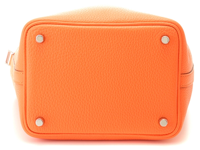 HERMES　エルメス　ピコタンロックPM　エクラ　オレンジミニアン　ローズアザレ　シルバー金具　W刻印(2024年頃製造）【471】I