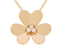 Van Cleef & Arpels　ヴァン クリーフ&アーペル　フリヴォル　ネックレス　K18 ゴールド　ダイヤモンド　9.0g　2147300413722　【471】L