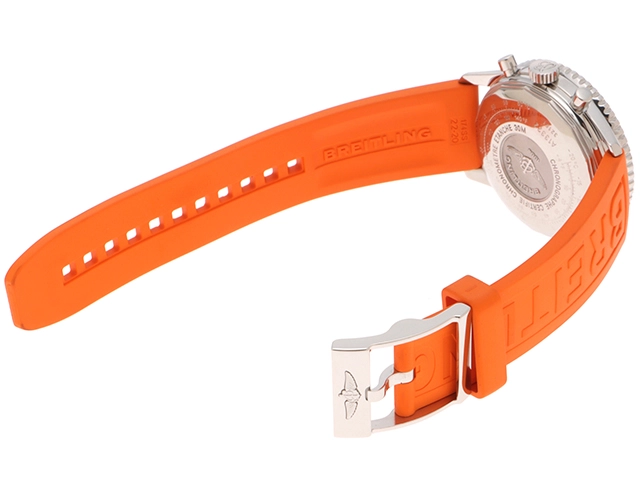 BREITLING ブライトリング 腕時計 2000年並行品 オールドナビタイマー A13322/A142B02LBA スティール/ラバー ブラック文字盤 自動巻き【472】SJ