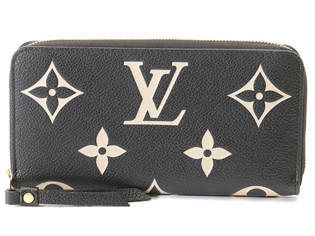 【極美品】ルイヴィトン　ジッピーウォレット　アンプラント　モノグラム　ブラック LOUIS VUITTON ルイ・ヴィトン ジッピー・ウォレット バイカラー