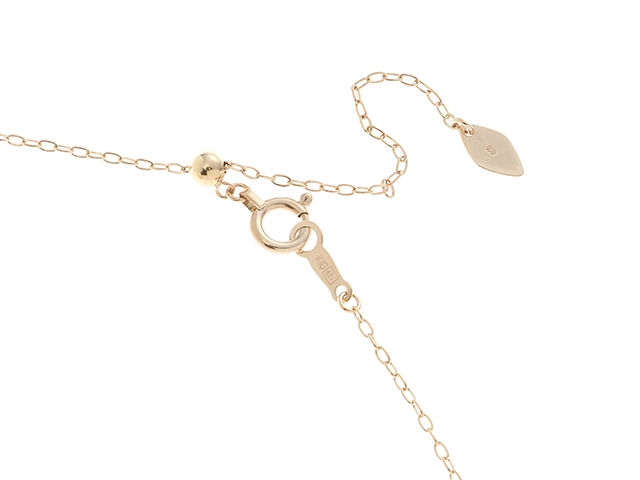 JEWELRY　ノンブランドジュエリー　貴金属・宝石　ネックレス　K10ピンクゴールド　ダイヤモンド　約3.1g　2147300414446　【205】