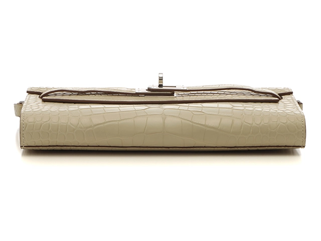HERMES 　エルメス　ケリー・トゥーゴー　アリゲーター・マット　ヴァニラ　シルバー金具　B刻印（2023年頃製造）　2147300416228【432】