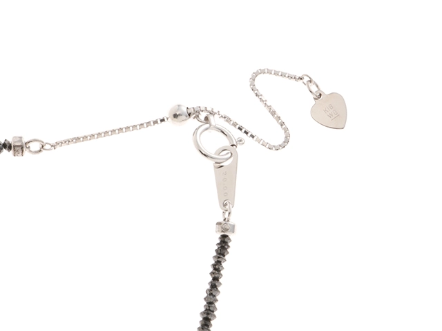 JEWELRY　ノンブランドジュエリー　貴金属・宝石　ネックレス　K18ホワイトゴールド　ブラックダイア約20.00ct　約5.0g　2147300416440　【205】