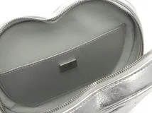 CHANEL　シャネル　マトラッセ　ハートシェイプショルダーバッグ　シルバー／ＳＶ　ラムスキン　【471】