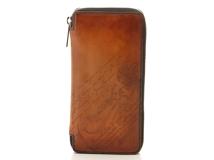 BERLUTI　ベルルッティ　カリグラフィ　イタウババーティカルロングジップウォレット　ブラウン　レザー【433】2147300417348