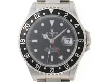 A番保証書有　ROLEX　ロレックス　時計　GMTマスターⅠ　16700　ブラック文字盤　ステンレススチール　自動巻き　メンズ
