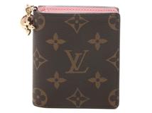 Louis Vuitton　ルイ・ヴィトン 　モノグラム コットンキャンディピンク　　ポケットウォレット・LVチャーム　   M14718　　二つ折り財布 　 レディース　　【436】　　2147300417676