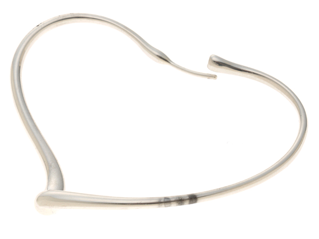 【美品】Tiffany & Co オープンハート フープ ピアス SV925 TIFFANY&Co. ピアス レディース ティファニー プレゼント