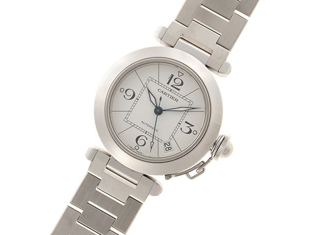 Cartier カルティエ パシャC W31074M7 ホワイト 男女兼用