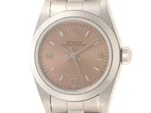 Y番 ROLEX ロレックス レディース オートマチック オイスターパーペチュアル 76080 ピンク369文字盤 SS【472】HK  の購入なら「質」の大黒屋（公式）