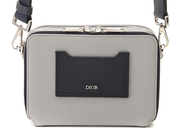 Dior ディオール ショルダーポーチ 2PUBC120GBC_H07E カーフ グレー 