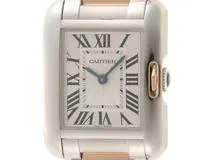 Cartier カルティエ 時計 タンクアングレースSM W5310019 シルバー