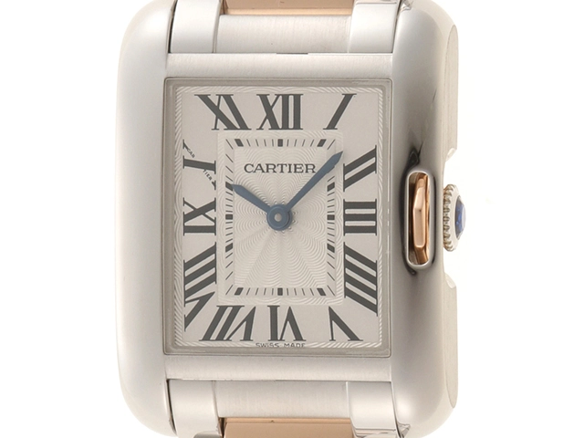 Cartier カルティエ 時計 タンクアングレースSM W5310019 シルバー 