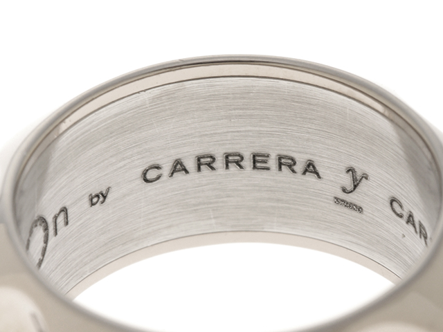 期間限定特価！★メーカー価格より60%OFF!★ カレラ イ カレラ Carrera y Carrera カレライカレラ アバロン リング 指輪  アクセサリー 幅広 ステンレス Au750 ゴールド シルバー [サイズ 約18号]