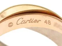 Cartier　カルティエ　トリニティリング　3カラー　日本サイズ約8号　 B4052748 【437】