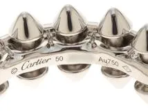 Cartier　カルティエ　クラッシュ　ホワイトゴールド　リング　WG　11.0g　50号　箱・ギャラ付き【430】2147400203865