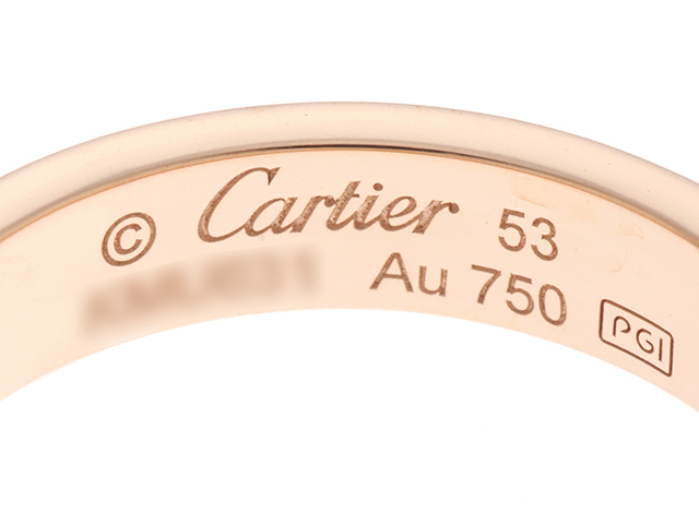 Cartier カルティエ リング ミニラブリング B4050753 K18ピンク ...
