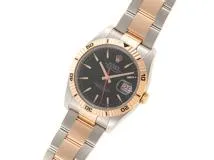 F番 2005年8月 日本正規 ROLEX ロレックス 時計 デイトジャスト ターノグラフ 116261 PG ピンクゴールド SS  ステンレススチール 自動巻き 回転ベゼル ブラック文字盤 メンズ （2147400210511）【200】T の購入なら「質」の大黒屋（公式）