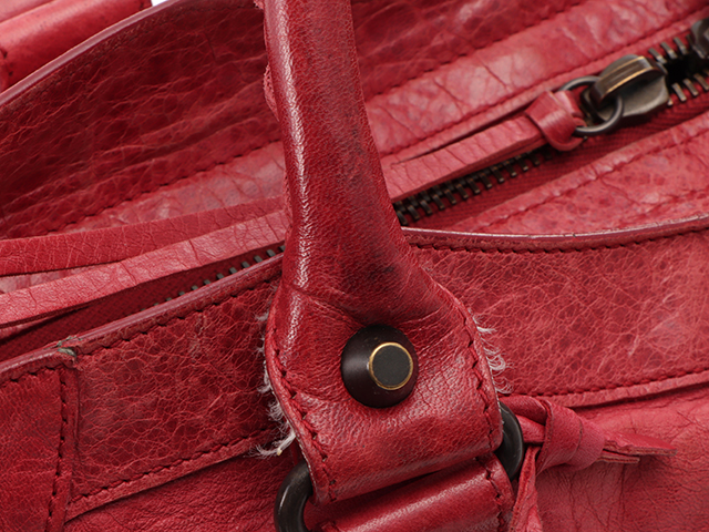 BALENCIAGA バレンシアガ ザ・シティ ピンクレッド カーフ 2way