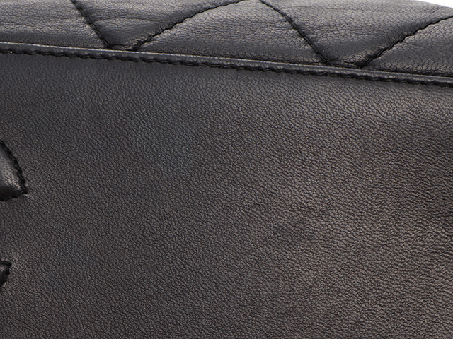CHANEL シャネル がま口チェーンバッグ マトラッセ ブラック GP CHANEL シャネル がま口チェーンバッグ マトラッセ ブラック GP