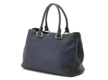 PRADA プラダ 2WAYハンドバッグ 1BA878 カーフ ネイビー 【205】 の 