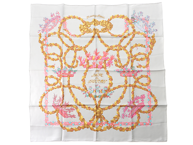 エルメス シルクスカーフ LE SACRE DU PRINTEMPS Hermès Le Sacre du Printemps Framed Scarf | Maison George