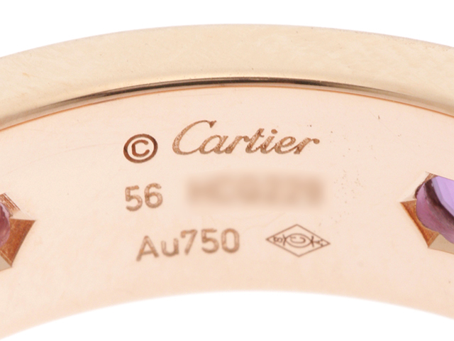 Cartier カルティエ ラブリング K18ピンクゴールド マルチカラー 9.6g