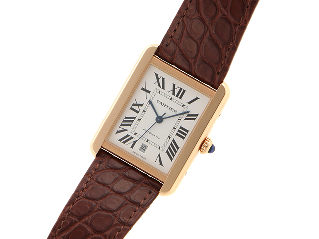 Cartier カルティエ タンク・ソロXL W5200026 自動巻き PG/SS/革