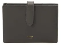 CELINE セリーヌ ミディアム ストラップウォレット グレインドカーフ