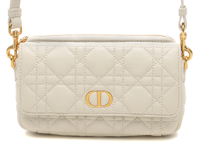 Dior ディオール カナージュ ディオールカロ ポーチ ホワイト